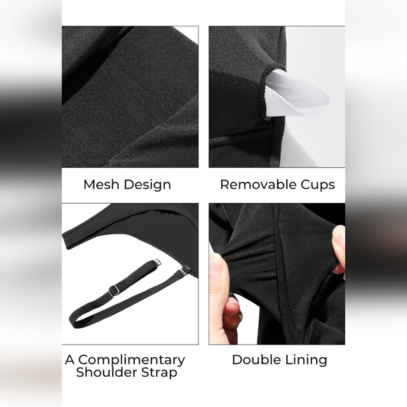 AQUA EVE PLUS SIZE Mesh One Piece Swimsuit - Picture 5 of 7